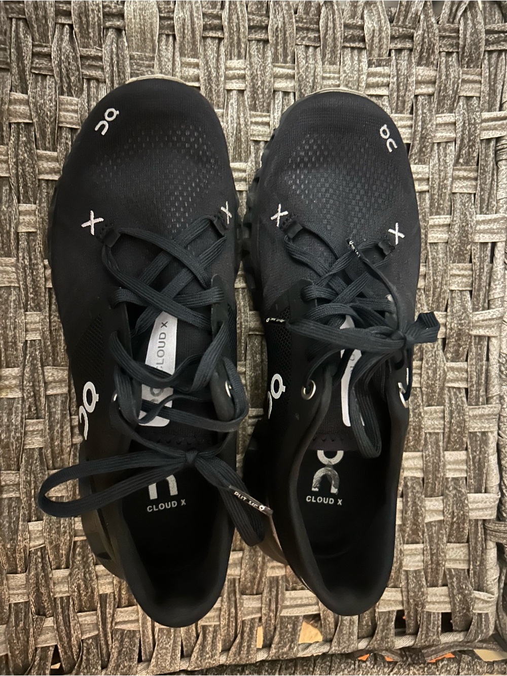 On Running Women's Black Athletic Sneakers with White Accents - Picture 2 of 4